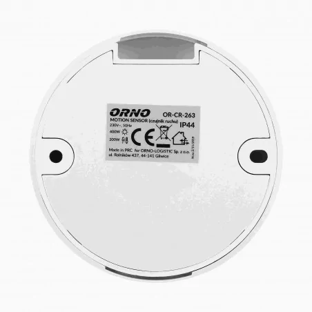 Elektroniczne-czujniki-ruchu - mały czujnik ruchu 360st. ip20, 400w, mini, ø76/20,2 mm or-cr-263 orno 