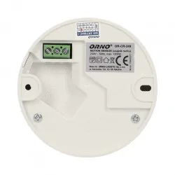 Elektroniczne-czujniki-ruchu - biały czujnik ruchu mini 360st. ip20, 1200w or-cr-249 orno 