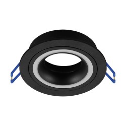 Oprawy-sufitowe - pierścień dekoracyjny w kolorze czarnym gu10/mr16 max.35w indi c small 04105 ideus