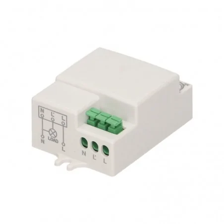 Elektroniczne-czujniki-ruchu - mały czujnik ruchu mikrofalowy mini, 360/180st. ip20 1200w or-cr-214 orno 