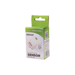 Elektroniczne-czujniki-ruchu - mikrofalowy czujnik ruchu mini  z regulacją zworkową 360/180st. ip20 1200w or-cr-229 orno 