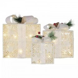 Dekoracje-swiateczne-led - dekoracje świąteczne w kształcie złotych prezentów led z zimnym światłem dcfc27 emos