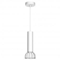 Lampy-sufitowe - białe oświetlenie wiszące z metalu 1xgu10 mini dante mlp7365 eko-light