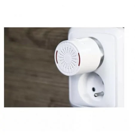 Dzwonki-do-drzwi-bezprzewodowe - p5734 dzwonek bezprzewodowy do drzwi z sygnalizacją optyczną biały 10 melodii 230v ac emos 