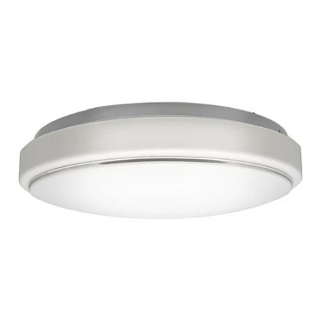Plafony - plafoniera led okrągła biała z mikrofalowym czujnikiem ø260 12w 4000k sola smd led mvs struhm 