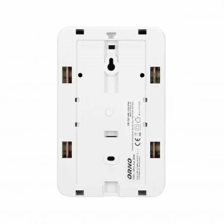 Dzwonki-do-drzwi-przewodowe - elektromechaniczny dzwonek przewodowy dwutonowy brevis maxi ac 230v or-dp-mr-150/pw orno 