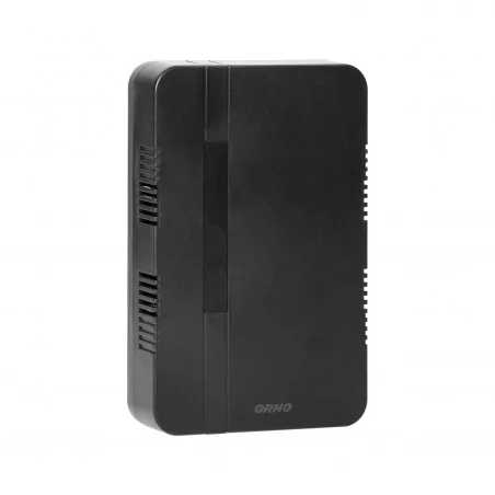 Dzwonki-do-drzwi-przewodowe - dwutonowy dzwonek czarny elektromechaniczny brevis maxi ac 230v or-dp-mr-150/b orno 