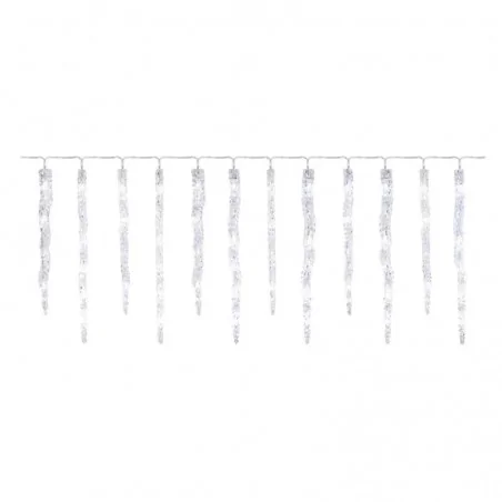 Oswietlenie-choinkowe - girlanda świąteczna led wiszące sople 33 do 39cm 3,6m zimne światło dcpc07 emos 