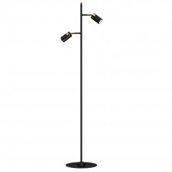 Lampy-stojace - czarna lampa podłogowa 155cm 2xgu10 joker mlp7535 eko-light