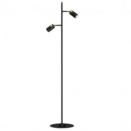 Lampy-stojace - czarna lampa podłogowa 155cm 2xgu10 joker mlp7535 eko-light 