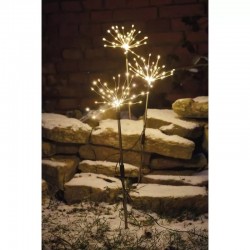 Oswietlenie-ogrodowe - dekoracja ogrodowa wbijane lampki fajerwerki ciepłe światło 65cm ip44 timer dczw07 emos 