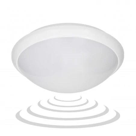 Plafony - plafon z mikrofalowym czujnikiem ruchu 60w e27 ip44 poliwęglan breva ad-pl-316we27pmm orno 