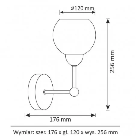 Kinkiety-do-salonu - nowoczesny kinkiet szklany niebieski, złoty, czarny e14 assaria 316424 polux 