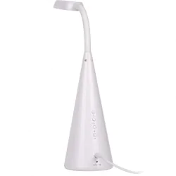 Lampki-biurkowe - lampka biurkowa led z wyświetlaczem biała 7w 3000k multi 311252 polux 