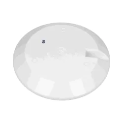 Plafony - biały plafon led 12w z mikrofalowym czujnikiem ruchu 800lm ip65 4000k ik10 lapis ad-pl-6118wlpmm4 orno 