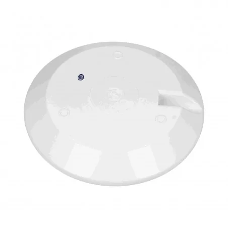 Plafony - biały plafon led 12w z mikrofalowym czujnikiem ruchu 800lm ip65 4000k ik10 lapis ad-pl-6118wlpmm4 orno 