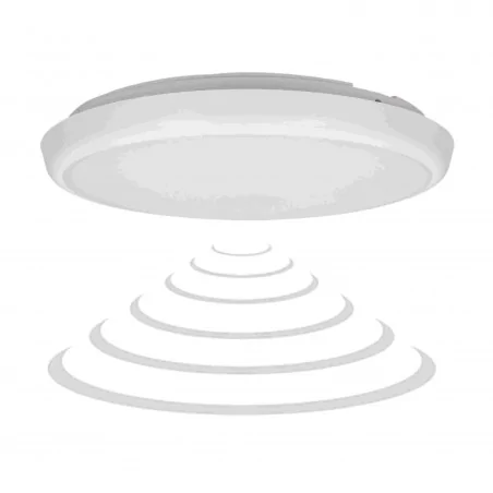 Plafony - plafon z mikrofalowym czujnikiem ruchu + funkcja przyciemnienia led 22w 2000lm ip65 4000k cers ad-pl-6091wlpmm4 orno 
