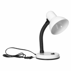 Lampki-biurkowe - lampa biurkowa biała elastyczna 40w e27 stal + tworzywo fupi dl-4/w orno