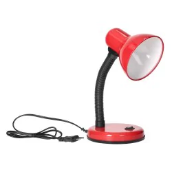 Lampki-biurkowe - czerwona lampa biurkowa elastyczna e27 40w fupi dl-4/r orno 