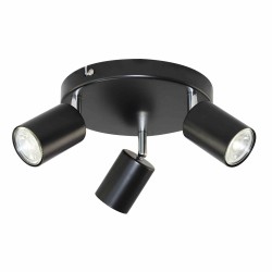 Lampy-sufitowe - oprawa ścienno-sufitowa czarna max. 3x50w gu10 ip20 rino ad-op-6246bgu10 rino