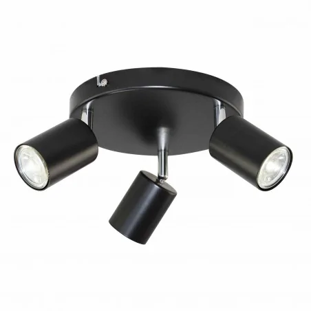 Lampy-sufitowe - oprawa ścienno-sufitowa czarna max. 3x50w gu10 ip20 rino ad-op-6246bgu10 rino 