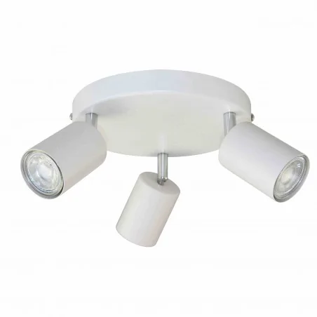 Lampy-sufitowe - biała lampa ścienno - sufitowa 3x50w gu10 ip20 rino ad-op-6246wgu10 orno 