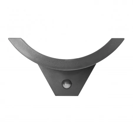 Kinkiety-ogrodowe - ad-op-6119glpmr4 szara oprawa ogrodowa z czujnikiem ruchu 10w ip54 4000k 800lm spinel led orno 