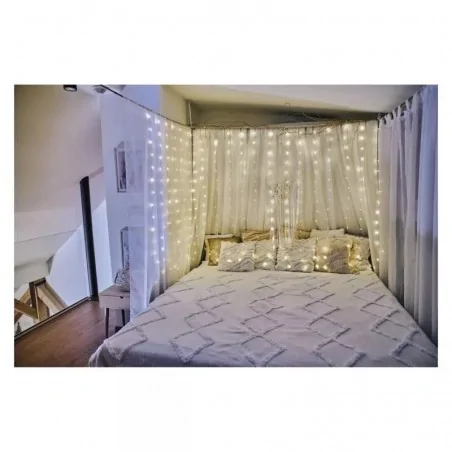 Oswietlenie-choinkowe - kurtyna nano łezki ciepłe światło 1,7x2m 8 programów ip44 d3ew01 emos 