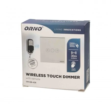 Inteligentny-dom - bezprzewodowy ściemniacz światła sterowany pilotem or-gb-436 orno 