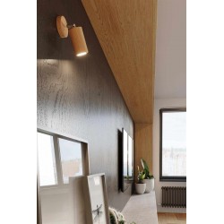 Kinkiety-do-salonu - drewniana lampa sufitowa listwa 30cm 2x40w gu10 berg sl.0702 sollux 