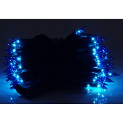 Oswietlenie-choinkowe - niebieskie tradycyjne światełka choinkowe 7m ip20 100szt ch/0066 rum-lux 