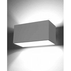 Kinkiety-do-salonu - biała lampa ścienna świecąca góra-dół 2x40w g9 quad sl.0525 sollux 