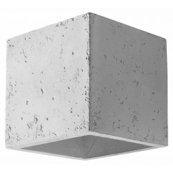 Kinkiety-do-salonu - dwukierunkowy kinkiet z betonu 1x40w g9 quad sl.0487 sollux