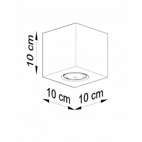 Lampy-sufitowe - kwadratowa oprawa sufitowa z naturalnego drewna 1x40w gu10 quad sl.0493 sollux 