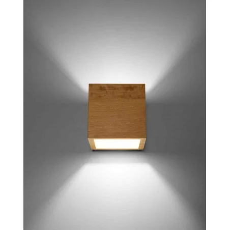 Kinkiety-do-salonu - lampa ścienna z naturalnego drewna 1x40w gu10 quad sl.0491 sollux 