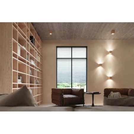 Kinkiety-do-salonu - lampa ścienna z naturalnego drewna 1x40w gu10 quad sl.0491 sollux 