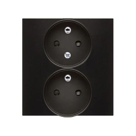 Gniazda-podwojne-podtynkowe - gniazdo podwójne z uziemieniem z funkcją niezmienności faz antracyt dgz2t/48 simon 54 kontakt-simon 
