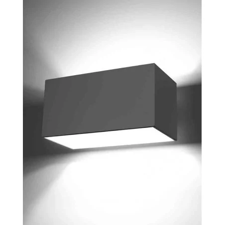 Kinkiety - kinkiet szary - dwustronne świecenie 2xg9 40w quad sl.0526 sollux 