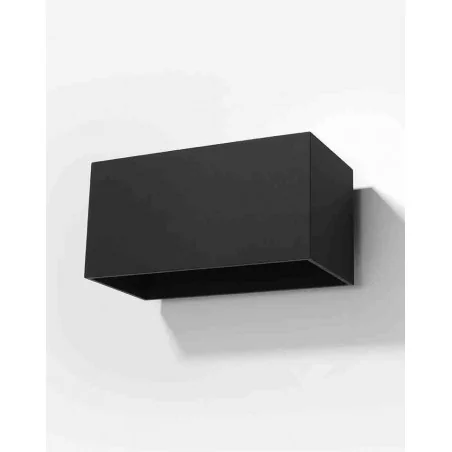 Kinkiety-do-salonu - podwójna lampa ścienna czarna dwustronna 2xg9 40w quad sl.0527 sollux 