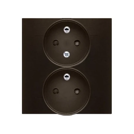 Gniazda-podwojne-podtynkowe - gniazdo podwójne z uziemieniem z funkcją niezmienności faz brąz mat dgz2t/46 simon 54 kontakt-simon 