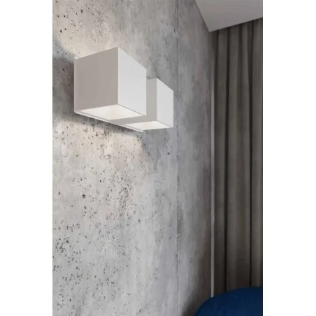 Kinkiety-do-salonu - kinkiet podwójny biały 2xg9 40w quad sl.0656 sollux 