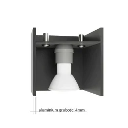 Kinkiety-do-salonu - szara lampa ścienna dwukierunkowa 2xg9 40w quad sl.0658 sollux 