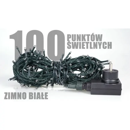 Oswietlenie-choinkowe - lampki choinkowe na zewnątrz led 100 szt. lz-eco-led-100 zb ch/0126 rum-lux 