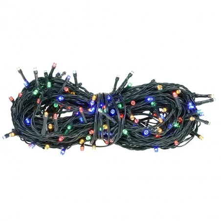 Oswietlenie-choinkowe - lampki choinkowe zewnętrzne z programatorem mix 100szt x led lz-eco-led-100 ch/0137 rum-lux 