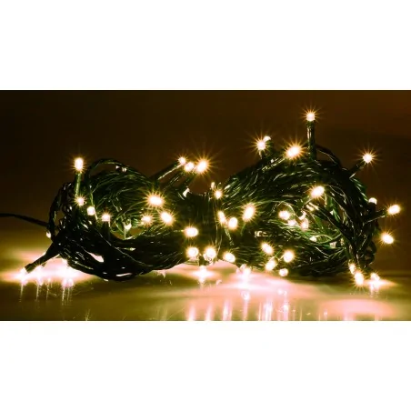 Oswietlenie-choinkowe - lampki choinkowe z programatorem ciepło białe zewnętrzne led 100 szt. lz-eco-led-100 cb ch/0136 rum-lux 