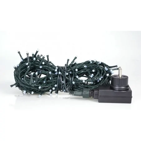 Oswietlenie-choinkowe - lampki zewnętrzne zimna barwa led x 200 sznur lz-eco-led-200 ch/0129 rum-lux 