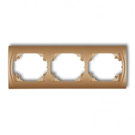 Ramki-potrojne - ramka potrójna pozioma złota logo 8lrh-3 karlik 