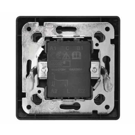 Wylaczniki-i-wlaczniki - wyłącznik schodowy 1p ip20 antracyt a6100.5 emos 