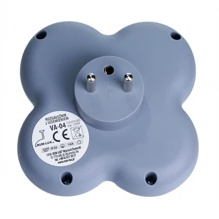 Rozgalezniki - rozgałęźnik mieszkaniowy 4 gniazda z uziemieniem ro/0016 rum-lux 