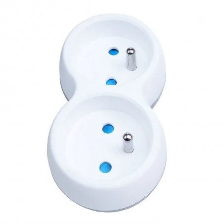 Rozgalezniki - podwójny rozgałęźnik do pomieszczeń z uziemieniem ro/0014 rum-lux 